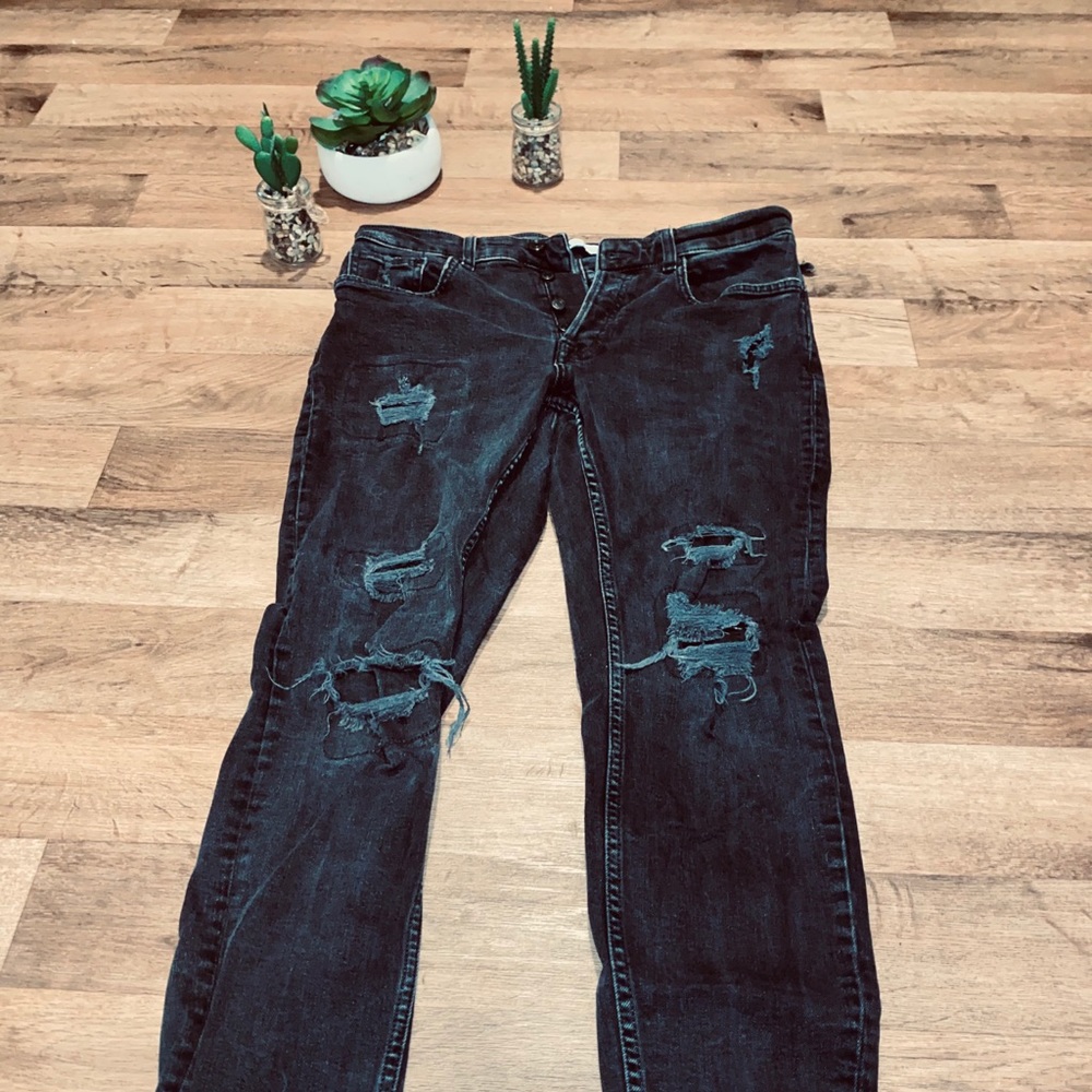 Zara Ripped Slim Jeans